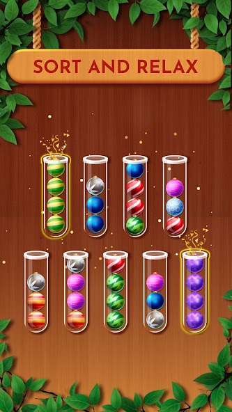 Woody Sort: Ball Sort Puzzle Mod  Screenshot 3