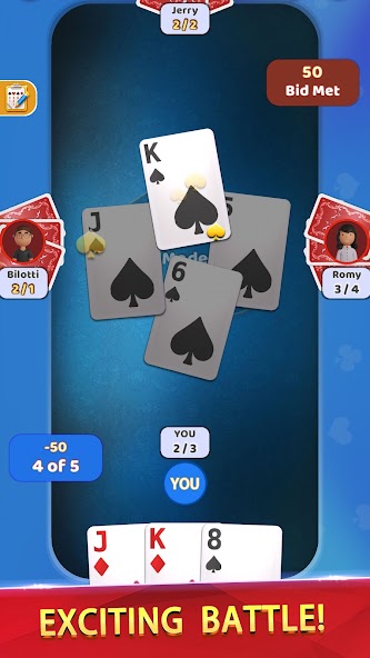 Spades Offline - Card Game Mod  Screenshot 3