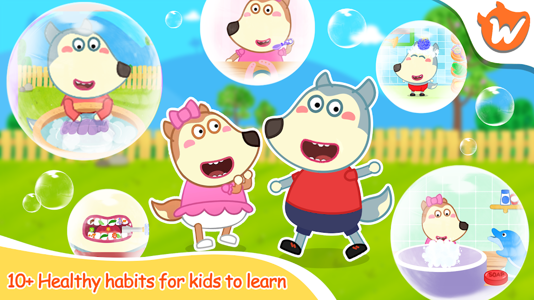 Wolfoo Good Habit Healthy Life Mod  Screenshot 1