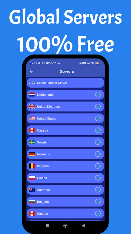 Fleet VPN :Private:Fast:Secure  Screenshot 1