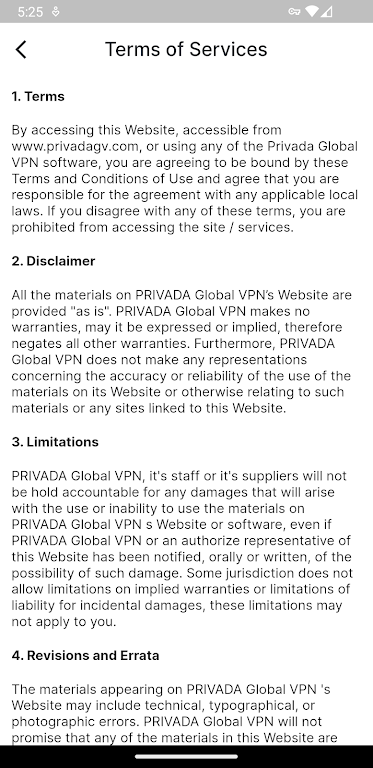 Privada VPN  Screenshot 4