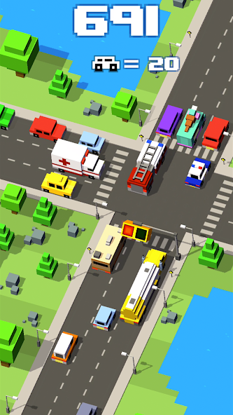 Crossy Crash Traffic Panic Mod  Screenshot 1