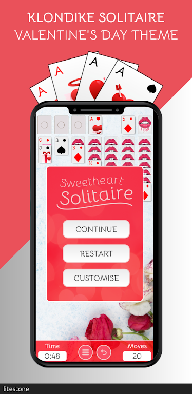 Solitaire - Valentine's Day  Screenshot 3
