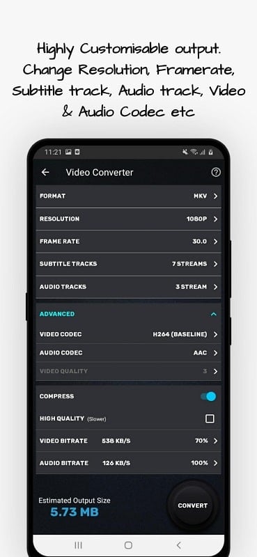 Video Converter, Compressor  Screenshot 1