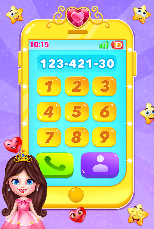 cute princess toy phone game  Screenshot 1