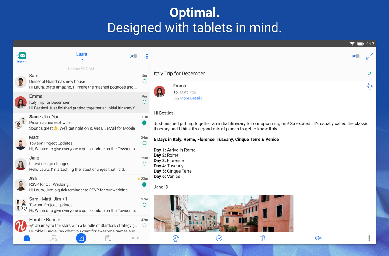 Email Blue Mail - Calendar  Screenshot 9