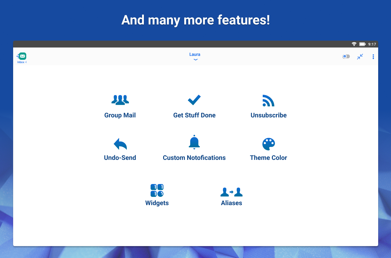 Email Blue Mail - Calendar  Screenshot 10