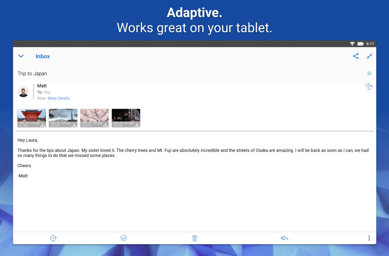 Email Blue Mail - Calendar  Screenshot 11