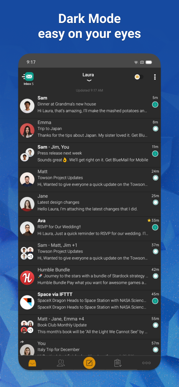 Email Blue Mail - Calendar  Screenshot 8