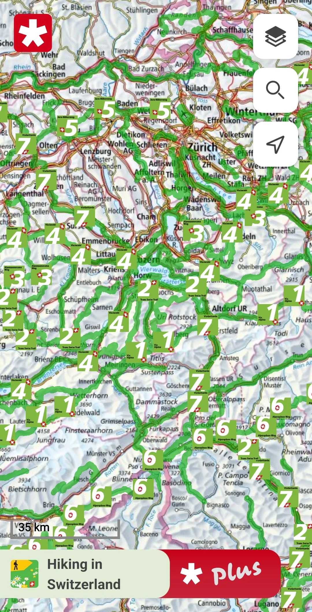 SwitzerlandMobility  Screenshot 1