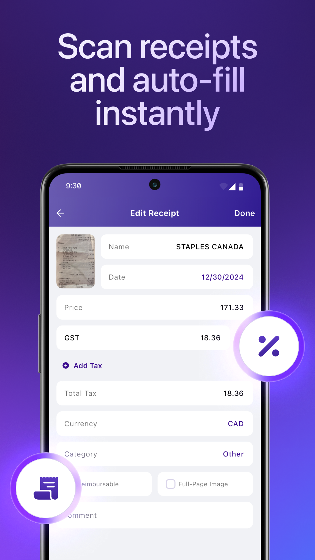 Smart Receipts  Screenshot 4