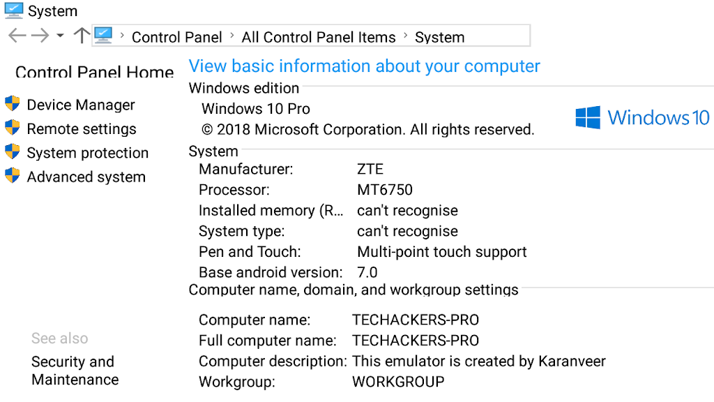 Windows 10 Emulator Android  Screenshot 4