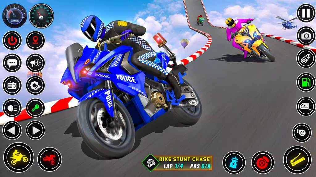 Police bike Stunt Bike Racing  Screenshot 2