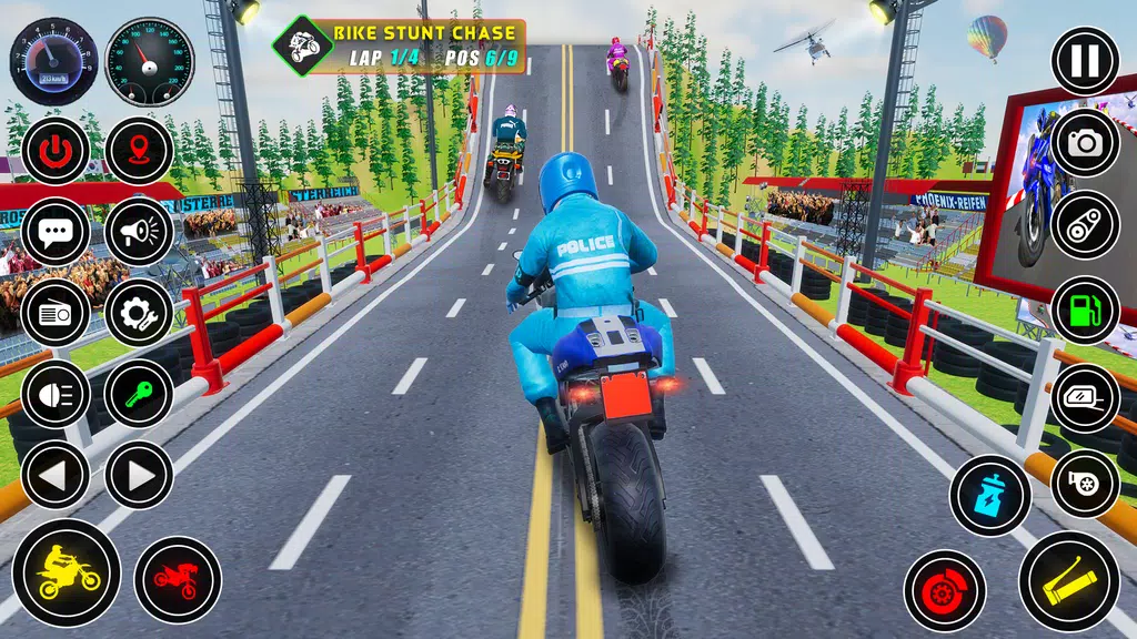 Police bike Stunt Bike Racing  Screenshot 1