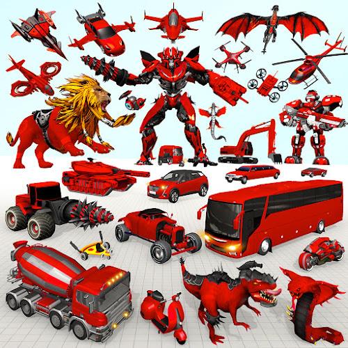 Lion Robot Car Game:Robot Game  Screenshot 9