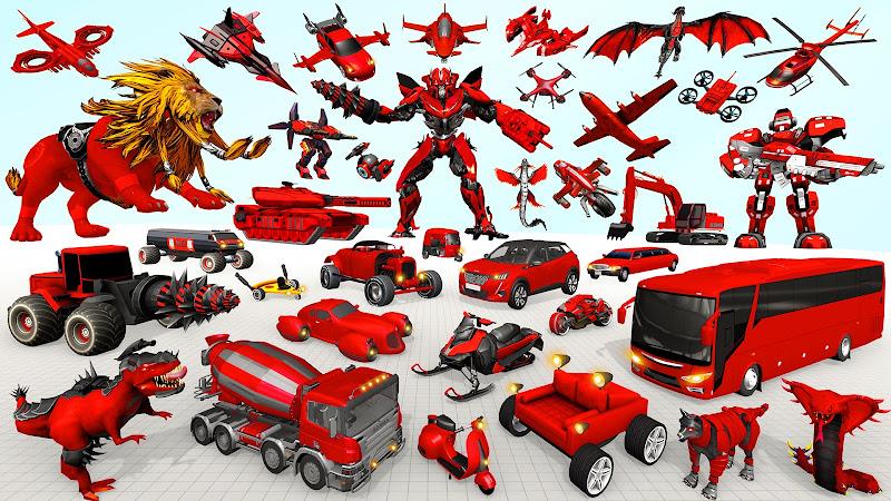 Lion Robot Car Game:Robot Game  Screenshot 2
