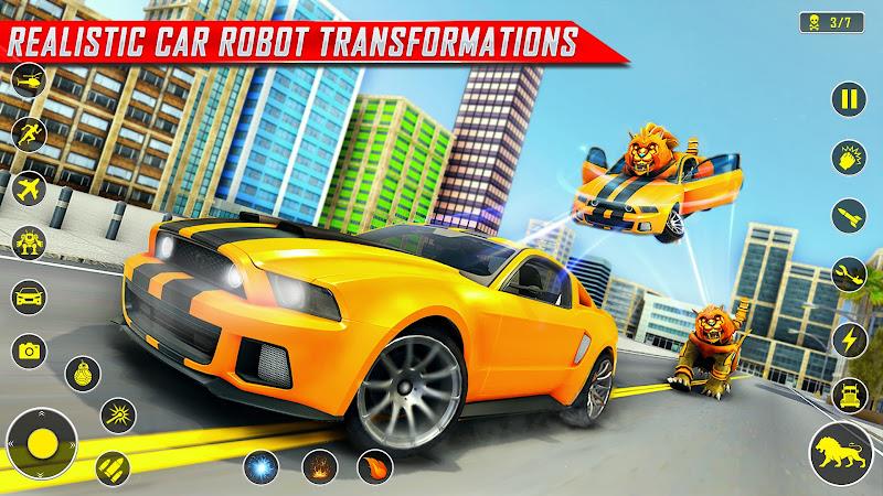 Lion Robot Car Game:Robot Game  Screenshot 12
