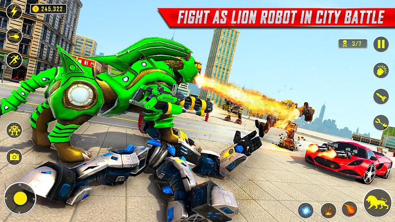 Lion Robot Car Game:Robot Game  Screenshot 8
