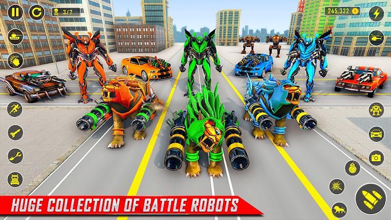 Lion Robot Car Game:Robot Game  Screenshot 19