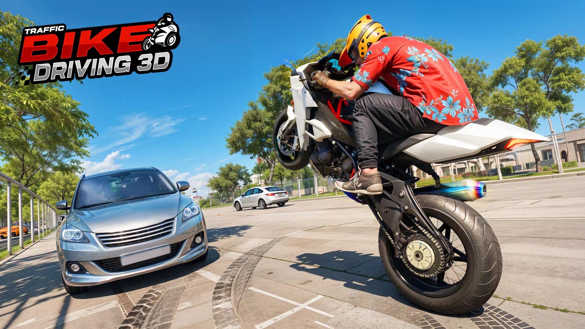Real Traffic Bike Driving Game  Screenshot 1