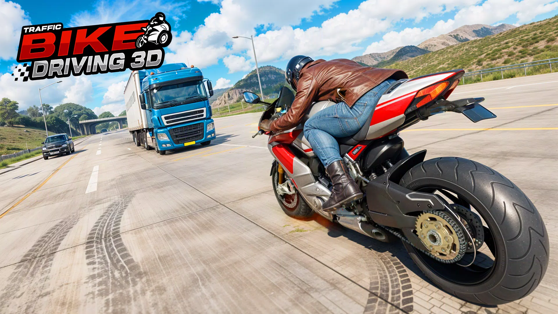 Real Traffic Bike Driving Game  Screenshot 3