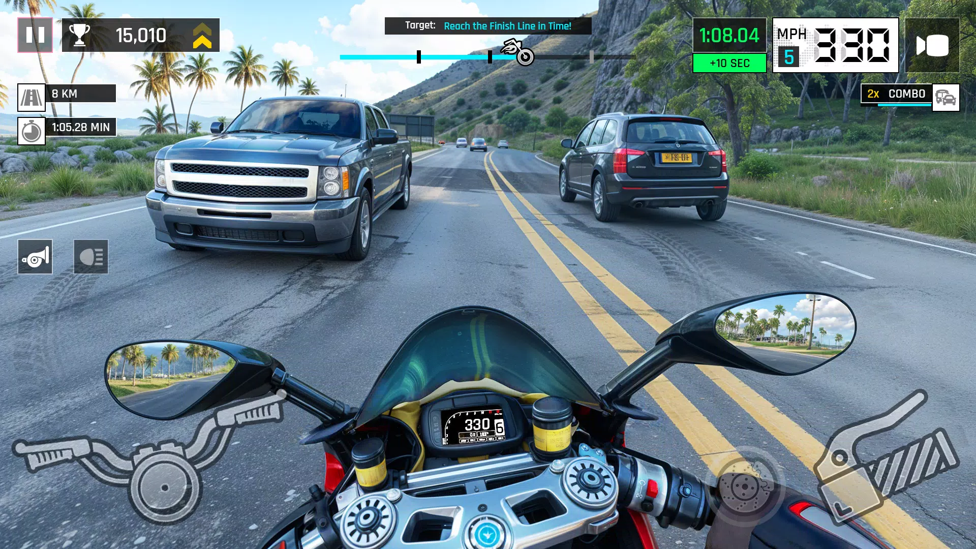 Real Traffic Bike Driving Game  Screenshot 4