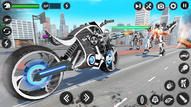 Flying Hawk Robot Car Games  Screenshot 13