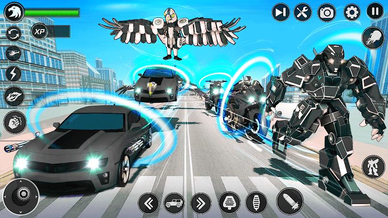 Flying Hawk Robot Car Games  Screenshot 7