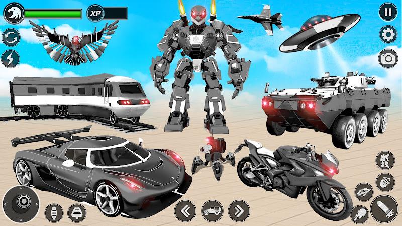 Flying Hawk Robot Car Games  Screenshot 3