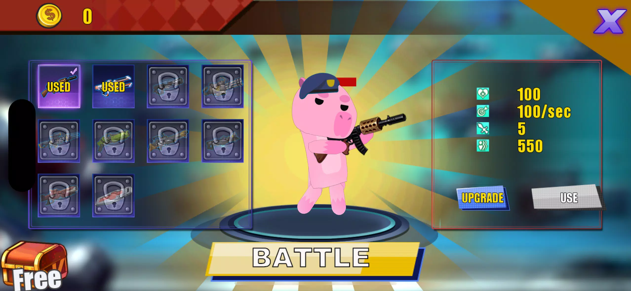 Tiny Capybara Army War  Screenshot 1