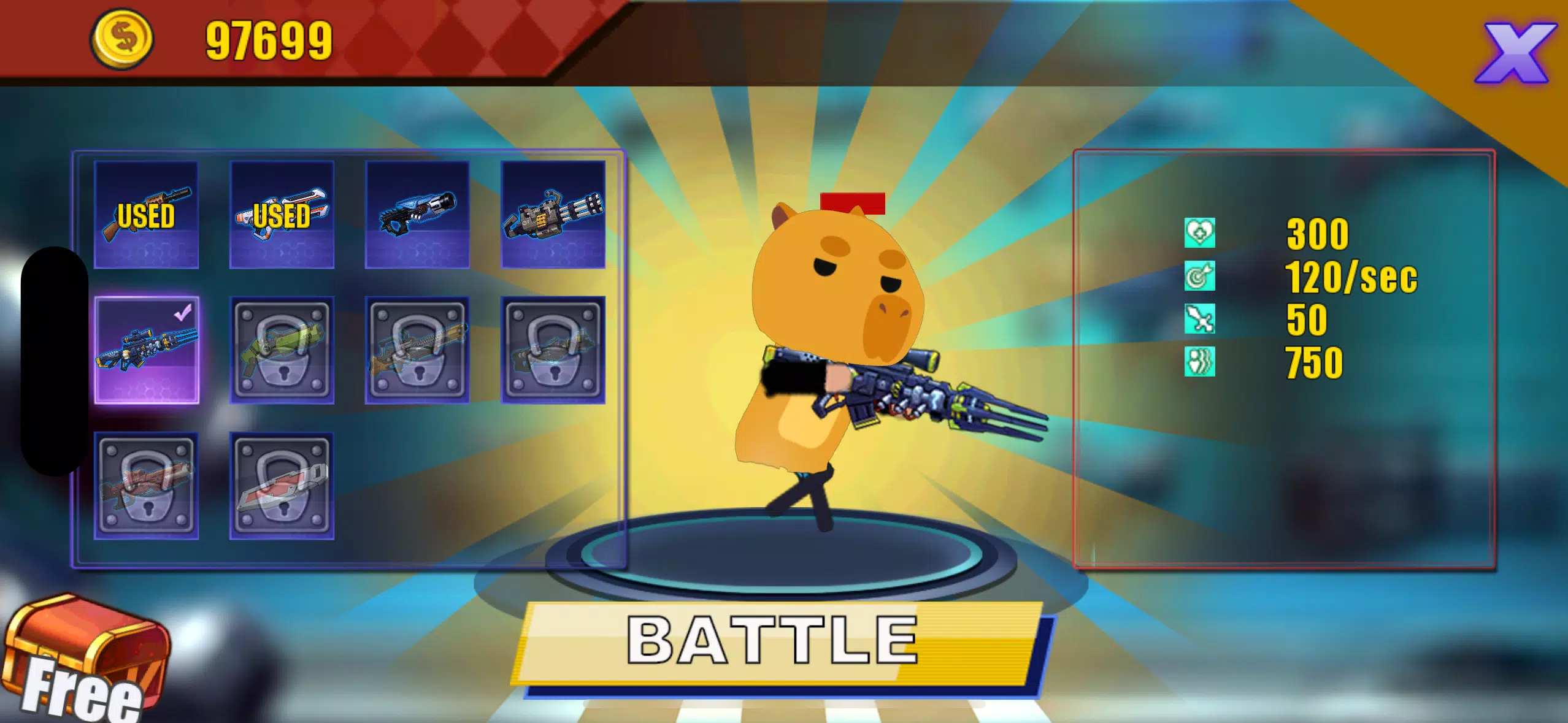 Tiny Capybara Army War  Screenshot 3