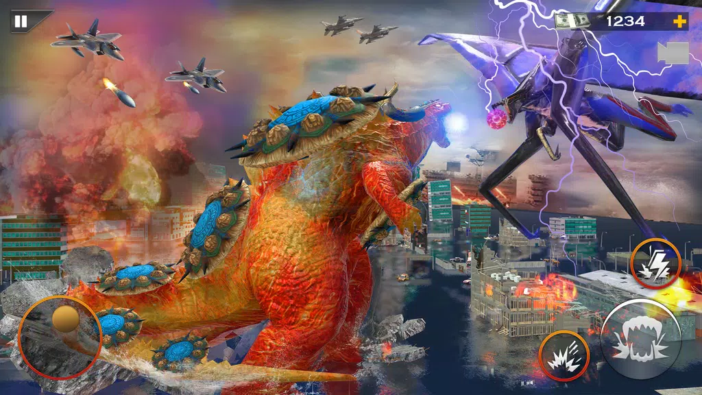 Monster Dinosaur Rampage Game  Screenshot 1