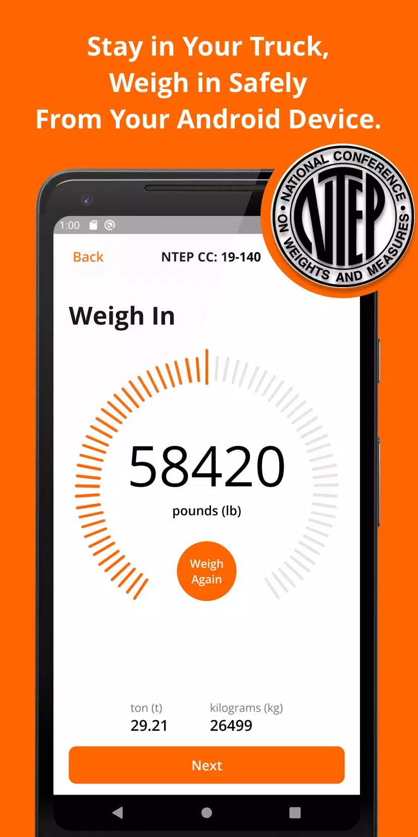 MyTruckScales  Screenshot 1