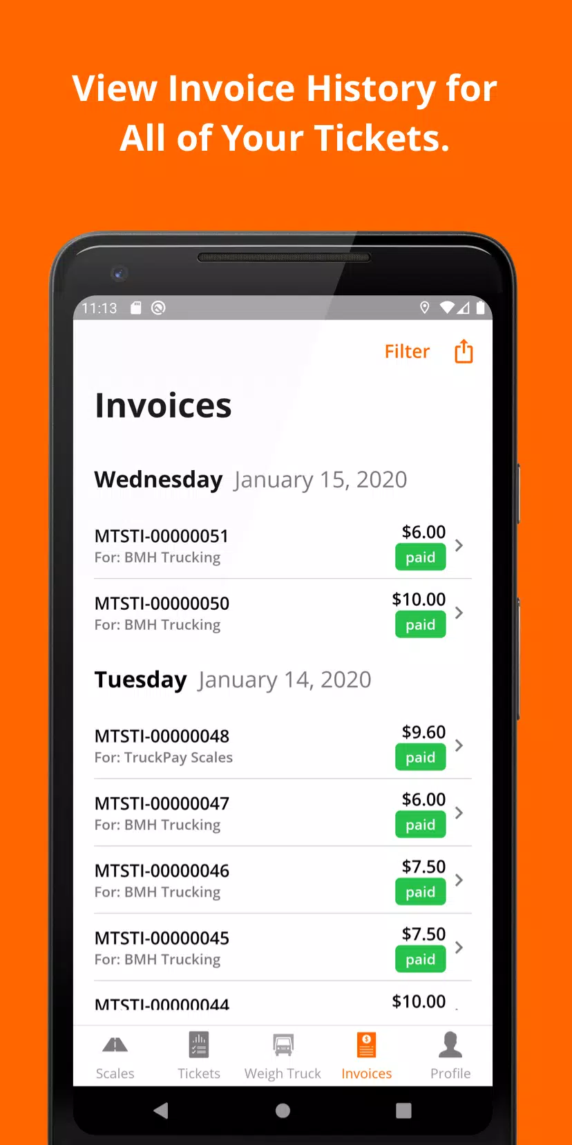 MyTruckScales  Screenshot 6
