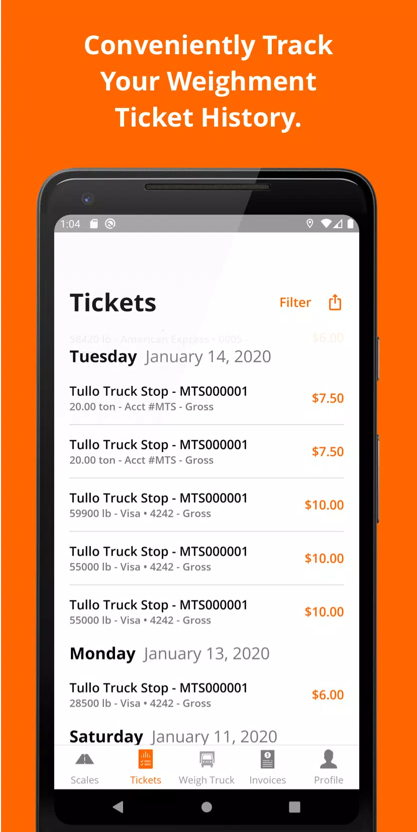 MyTruckScales  Screenshot 3