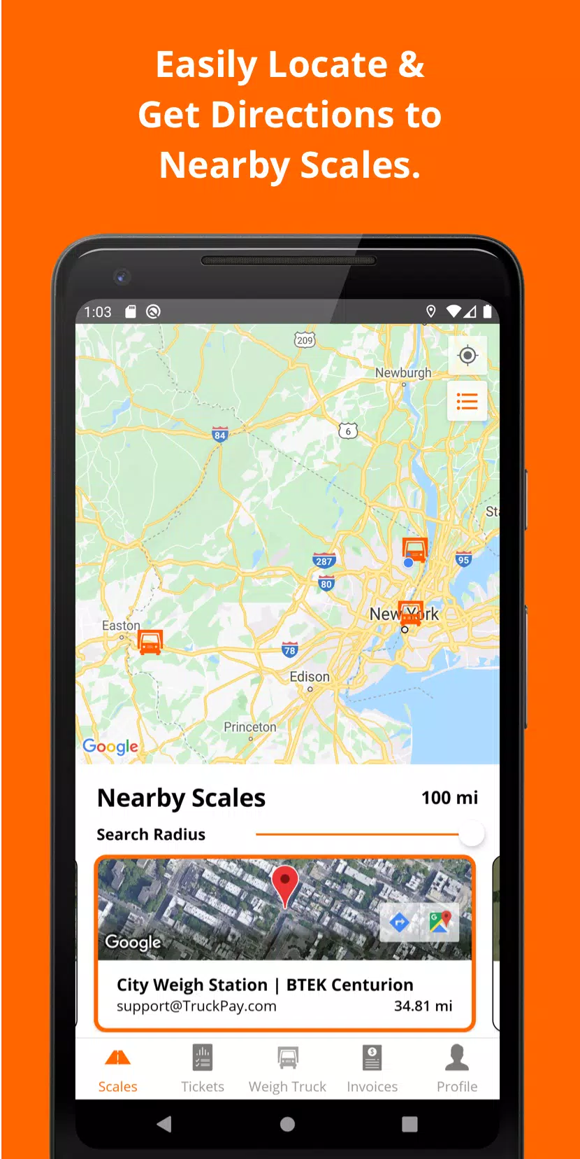 MyTruckScales  Screenshot 2