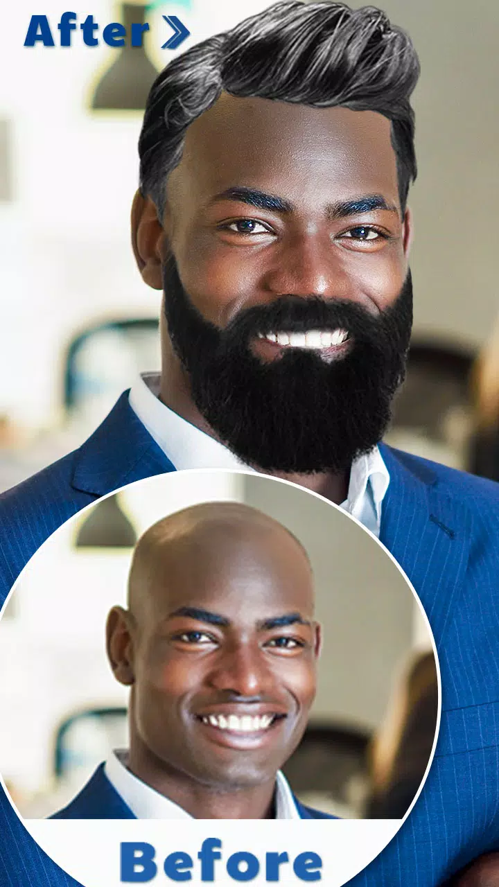 Men Hairstyle and Beard Studio  Screenshot 2