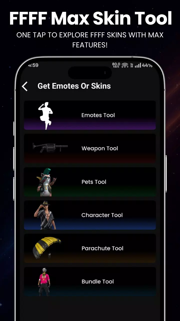 FFFF max Skin Tools & Diamonds  Screenshot 7