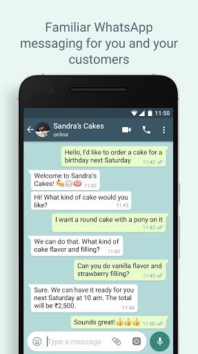 WhatsApp Business  Screenshot 1