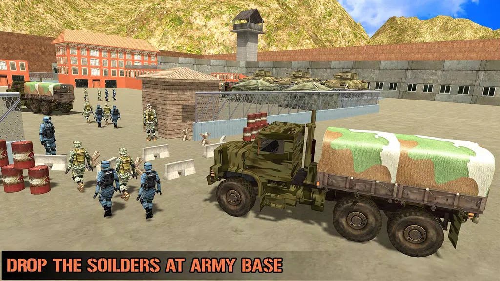 US Army Transporter Truck Game  Screenshot 3