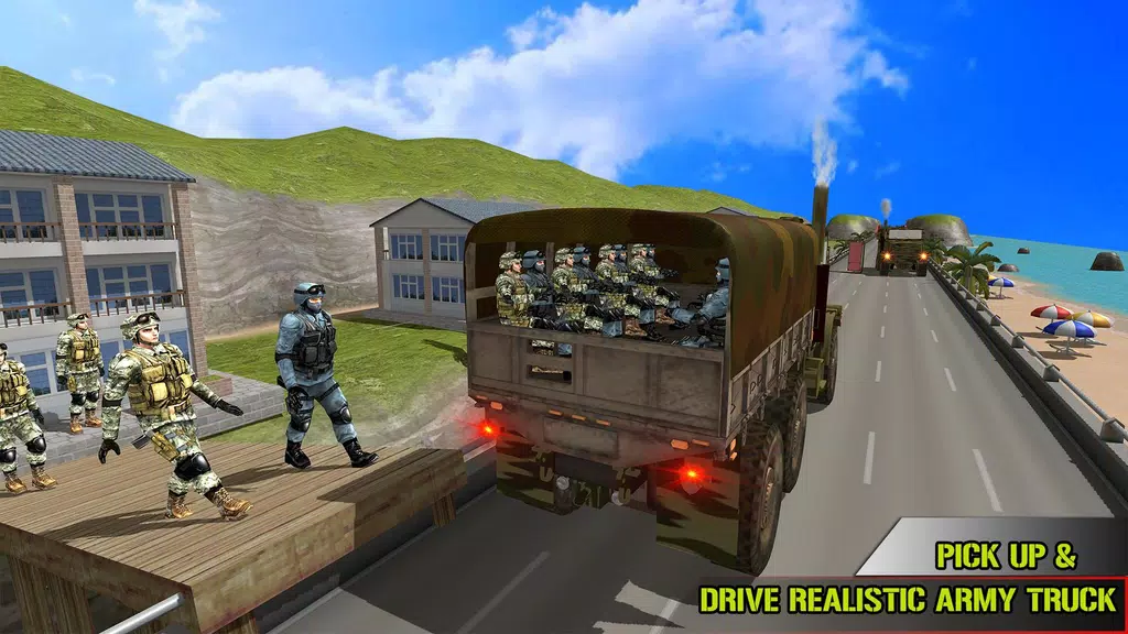 US Army Transporter Truck Game  Screenshot 1