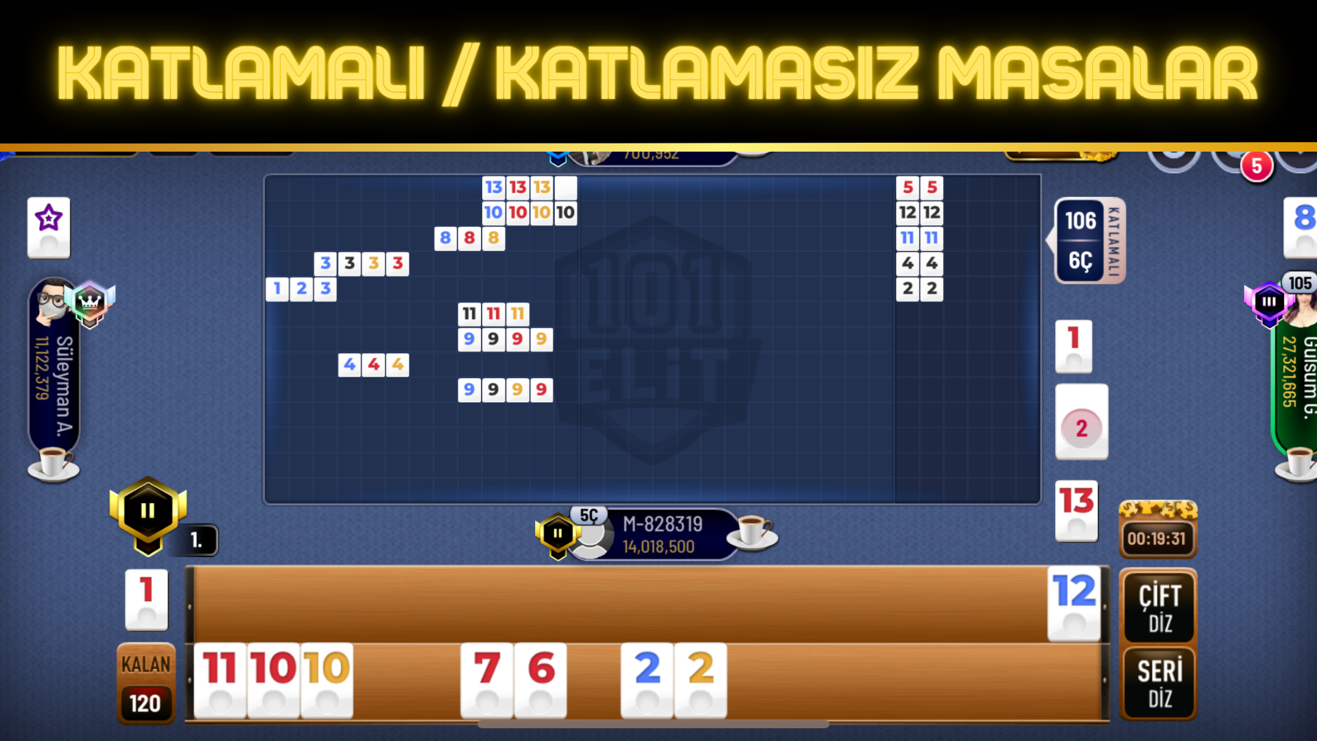 101 Yüzbir Okey Elit  Screenshot 2