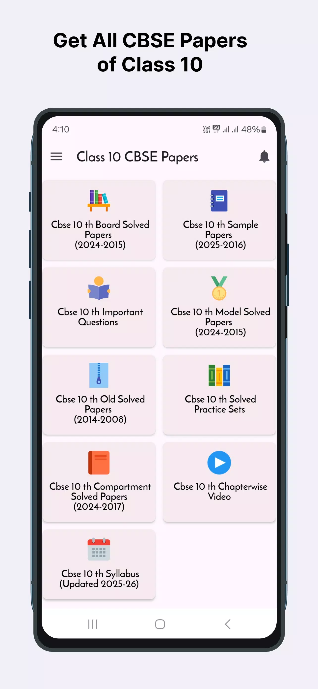 Class 10 CBSE Papers  Screenshot 1