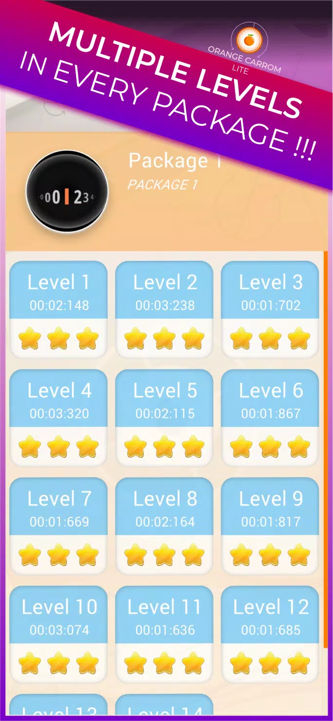 Trickshot: Orange Carrom Lite  Screenshot 6