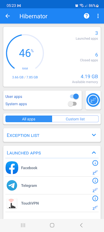 Hibernator  Screenshot 3