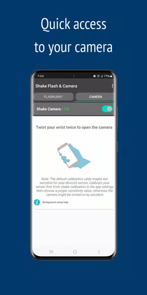 Shake Flashlight & Camera  Screenshot 2