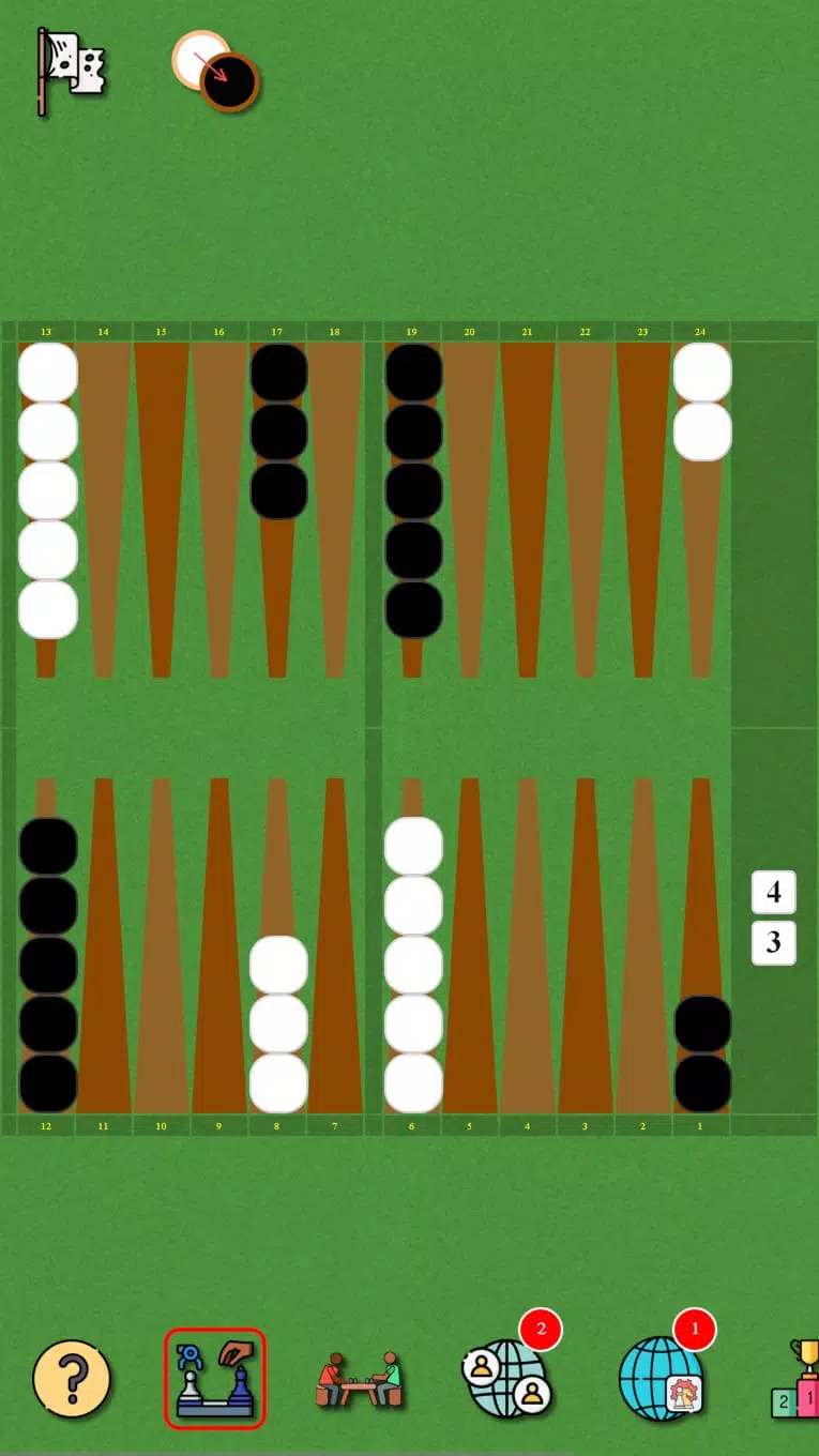 Short backgammon  Screenshot 1