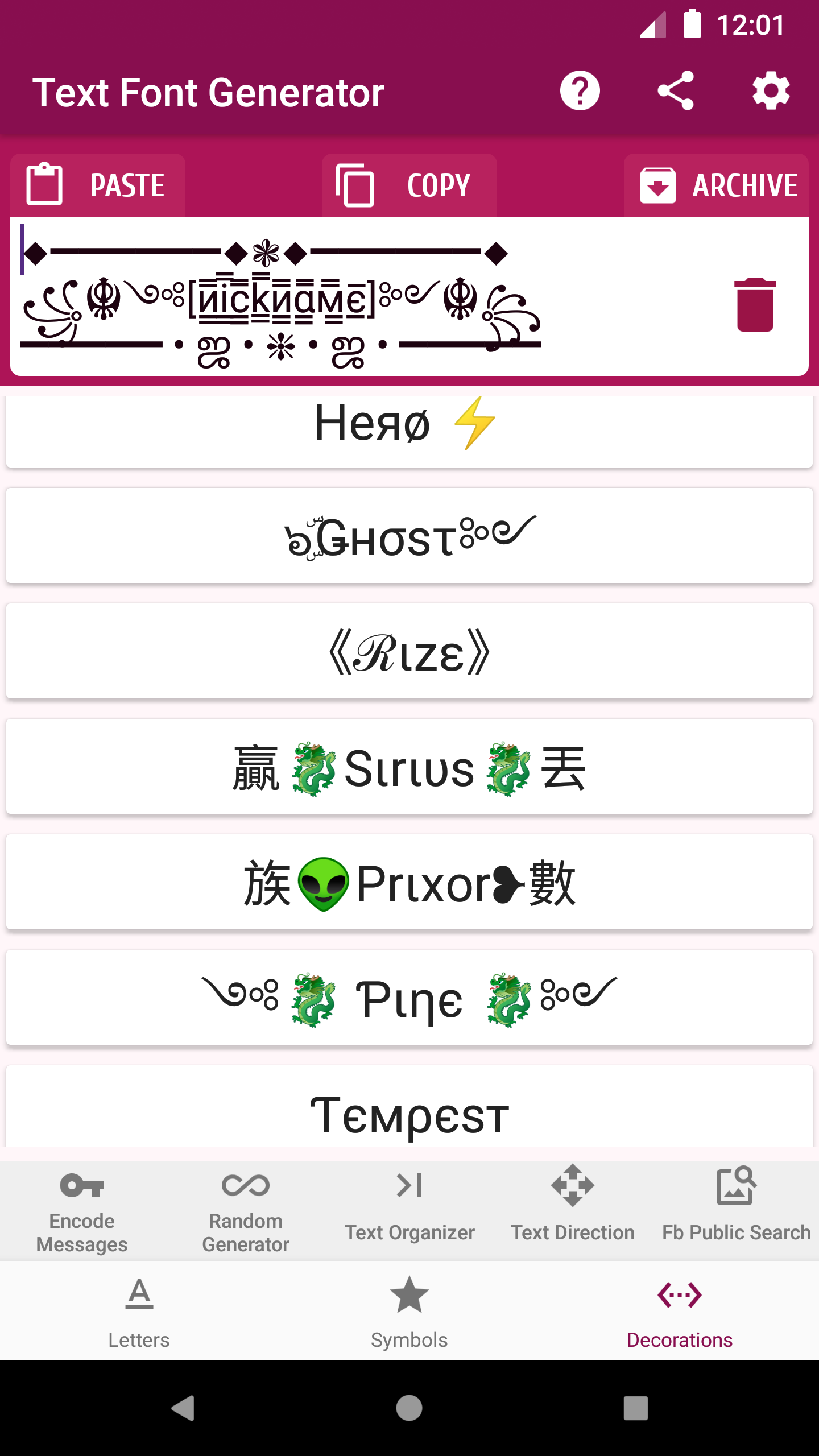 Text Font Generator  Screenshot 3