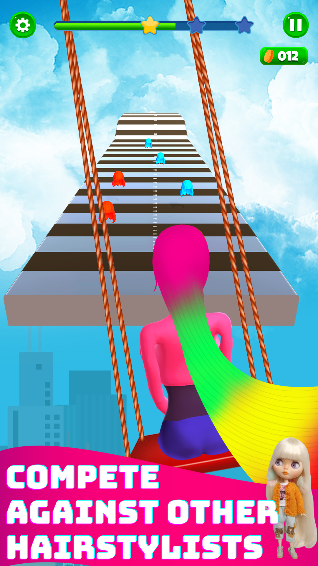 Haircut Race 3D  Screenshot 2