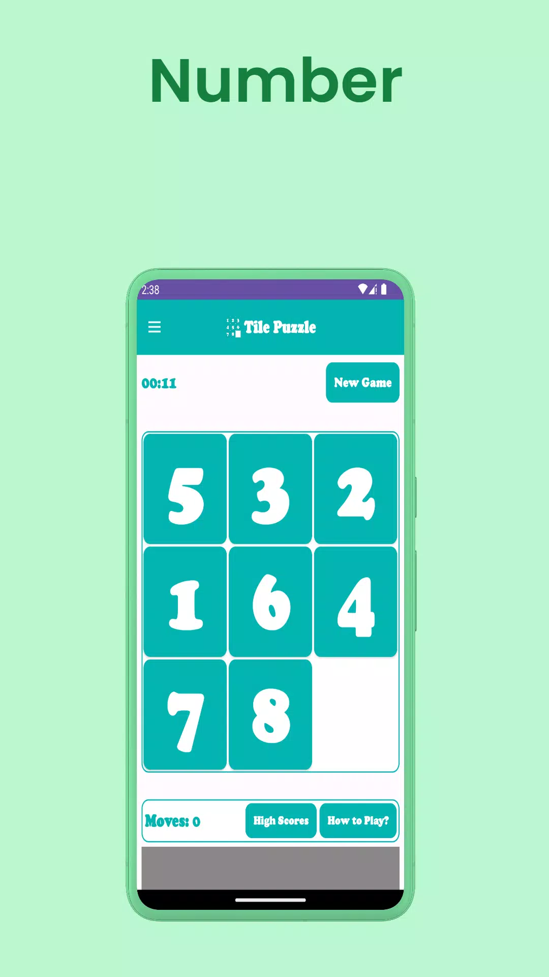Number Sliding Tile Puzzle  Screenshot 2